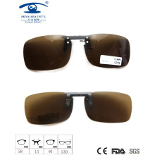 2015 New Structure Style Clip on Sunglasses, Polarized Lens Sunglasses, Fashion Clip on Sunglasses